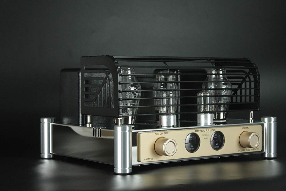 Reisong A50 MKIII 300B HiFi Integrated Tube Amplifier Single-Ended Class A Valve Amp with Protective Tube Cage Zevon