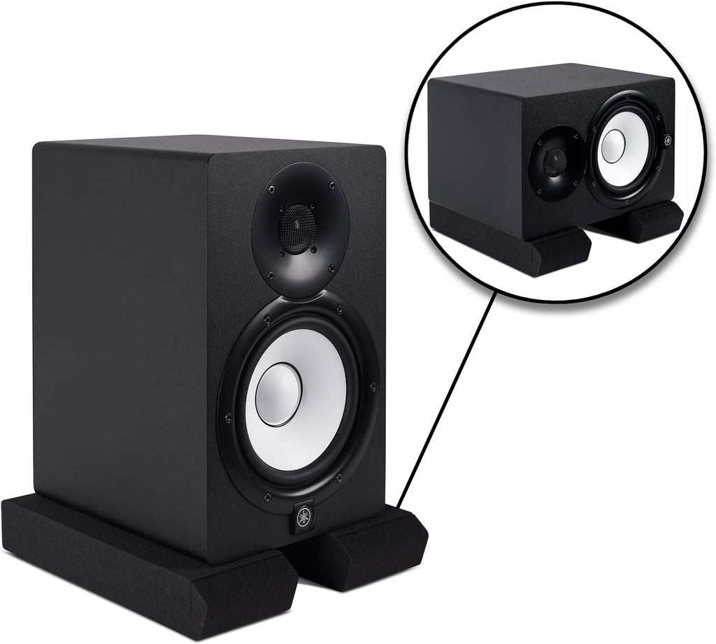 Sound Addicted SMPads Studio Monitor Isolation Pads High-Density Acoustic Foam Vibrations Reducer Fits Most Stands (2 Pairs) Zevon