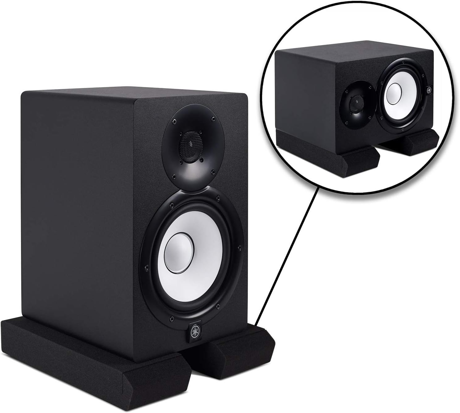 Sound Addicted SMPads Studio Monitor Isolation Pads High-Density Acoustic Foam Vibrations Reducer Fits Most Stands (2 Pairs) Zevon