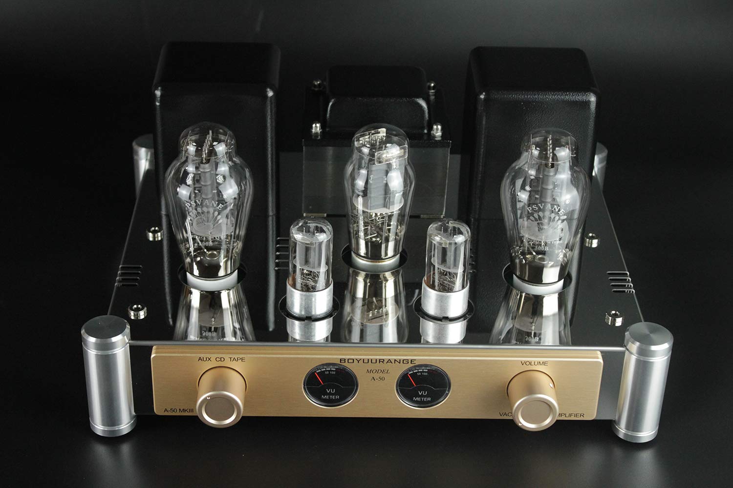 Reisong A50 MKIII 300B HiFi Integrated Tube Amplifier Single-Ended Class A Valve Amp with Protective Tube Cage Zevon