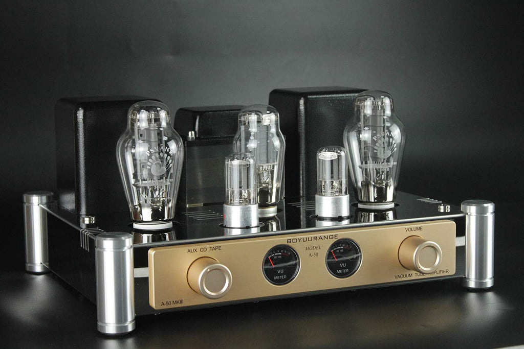 Reisong A50 MKIII 300B HiFi Integrated Tube Amplifier Single-Ended Class A Valve Amp with Protective Tube Cage Zevon