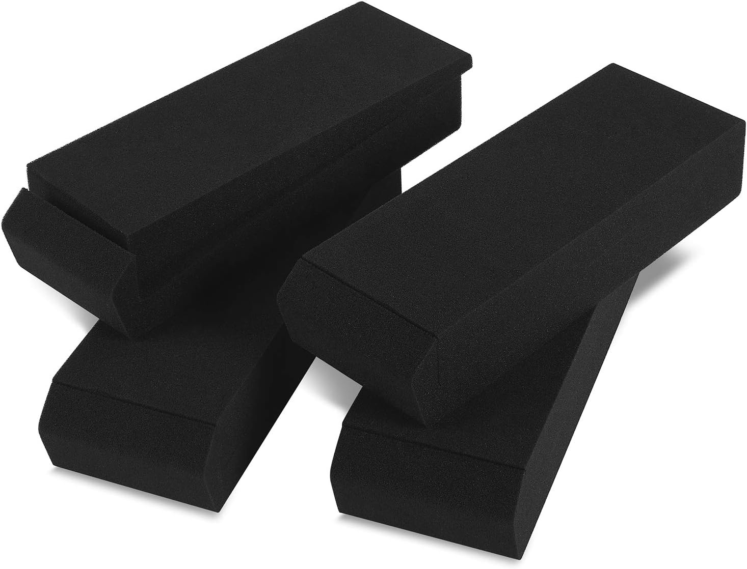 Sound Addicted SMPads Studio Monitor Isolation Pads High-Density Acoustic Foam Vibrations Reducer Fits Most Stands (2 Pairs) Zevon