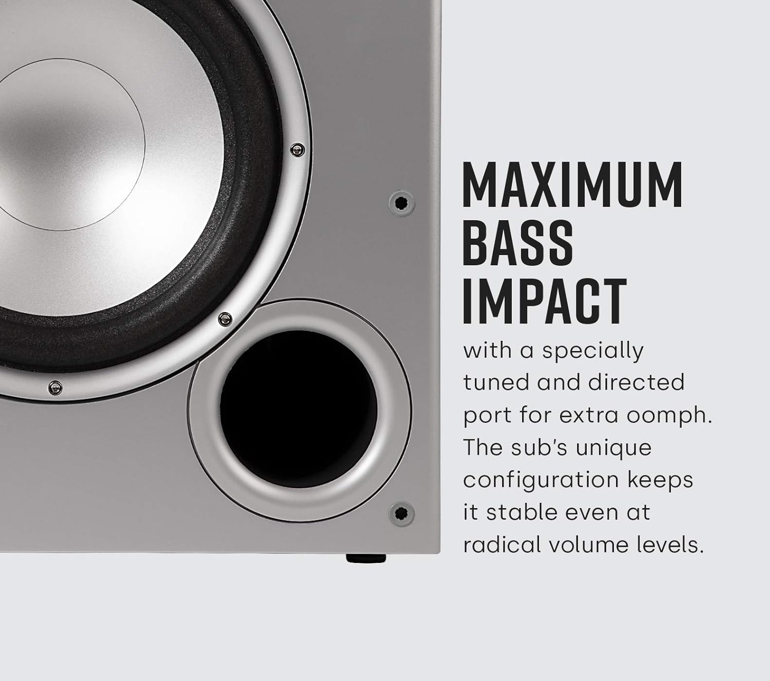 Polk Audio PSW10 10" Powered Subwoofer Compact Home Theater Big Bass Speaker with Power Port Technology Up to 100W Zevon