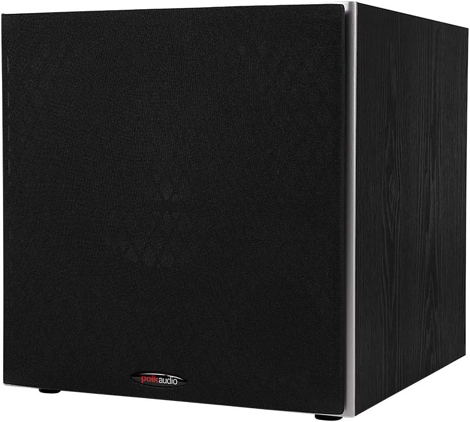 Polk Audio PSW10 10" Powered Subwoofer Compact Home Theater Big Bass Speaker with Power Port Technology Up to 100W Zevon