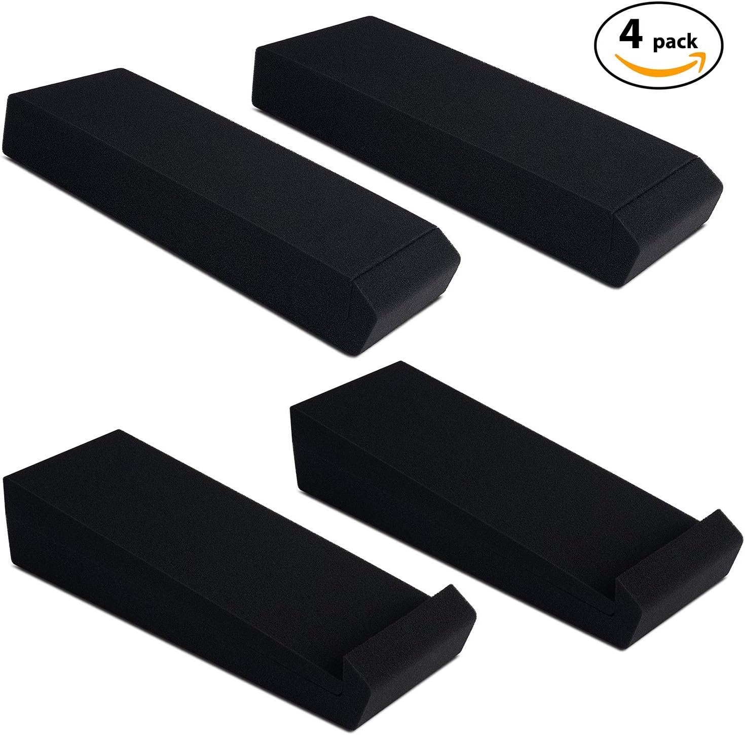 Sound Addicted SMPads Studio Monitor Isolation Pads High-Density Acoustic Foam Vibrations Reducer Fits Most Stands (2 Pairs) Zevon