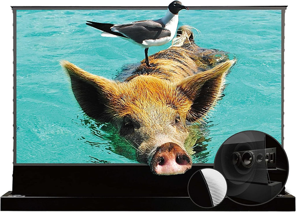 VividStorm S Pro 100" Motorized Tension Floor-Rising UST Projector Screen VSDSTUST100HP Zevon